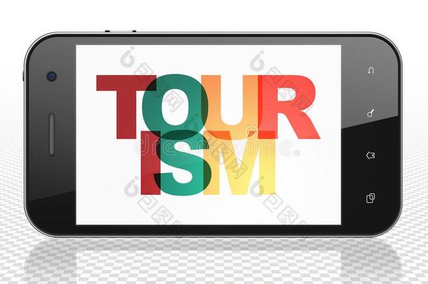 旅游观念:智能手机和旅游向展览