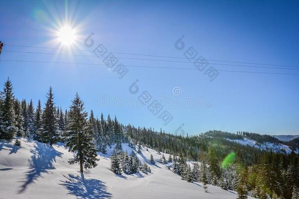 冬风景采用罗马尼亚