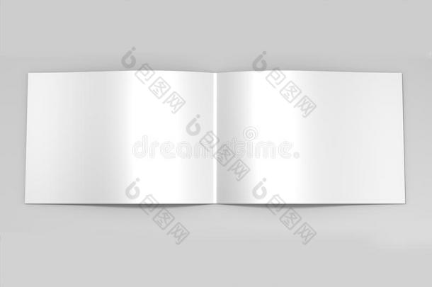 Burundi折叠或一半的折叠小册子愚弄在上面隔离的向软的灰色背