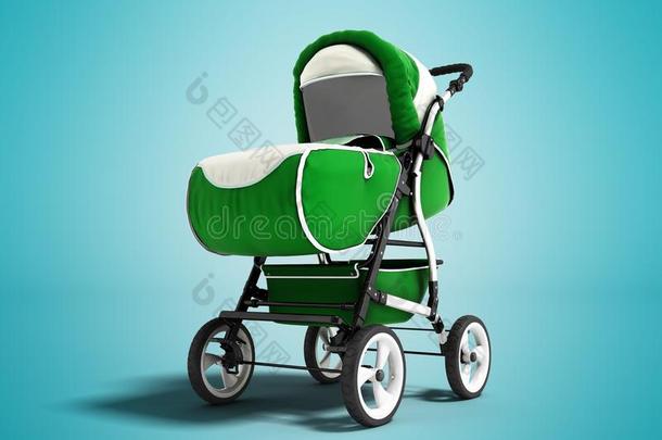 现代的绿色的婴儿运输为<strong>任何</strong>的<strong>天气</strong>和白色的插入3英语字母表中的第四个字母