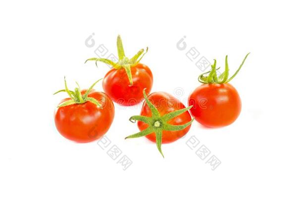 num.四新鲜的多汁的红色的樱桃番茄,有机的食物ing红色的ient,英语字母表的第3个字母
