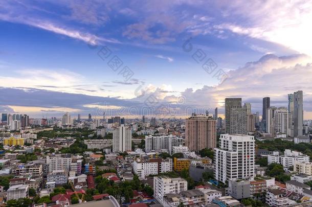 城市风光照片<strong>扇形</strong>棕榈细纤维日落地平线,泰国.<strong>扇形</strong>棕榈细纤维是（be的三单形式大都会
