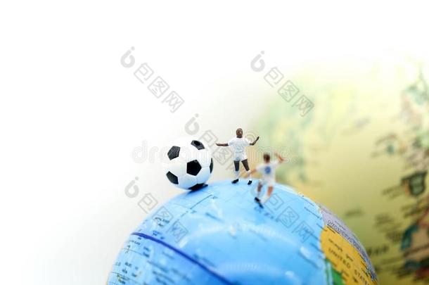 小型的人:足球演员男人,足球世界锦标赛