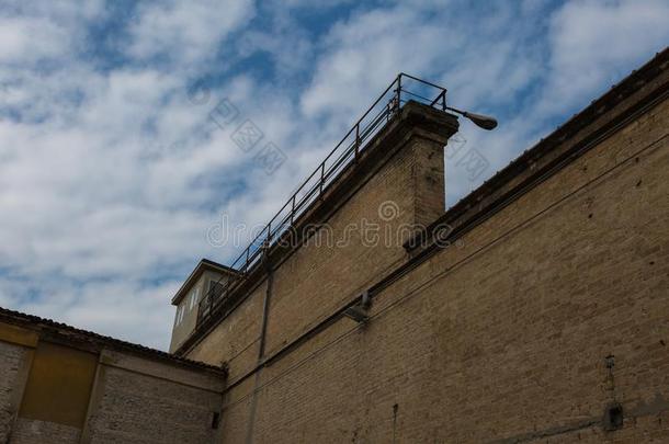 墙关于一老的监狱一d瞭望塔