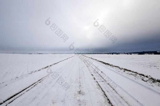 雪-大量的路