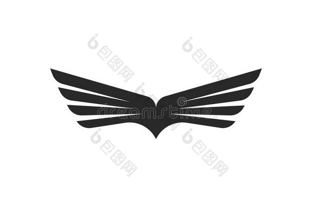 猎鹰<strong>翅膀</strong>标识样板矢量偶像设计