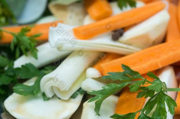 香料和蔬菜将切开fotographie摄影制造汤