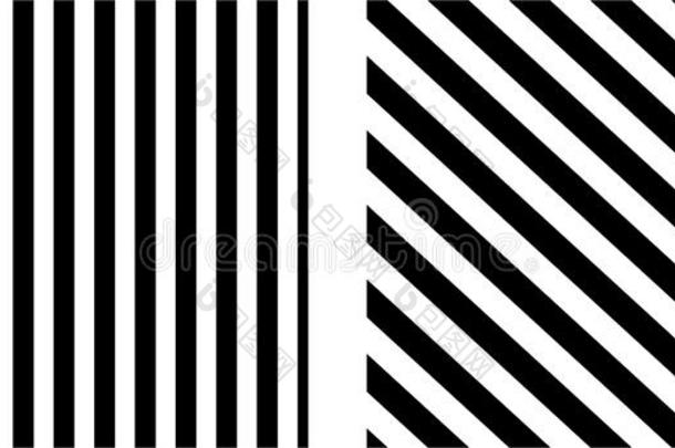 黑的和白色的矢<strong>量</strong>影像和无缝的复述模式设计