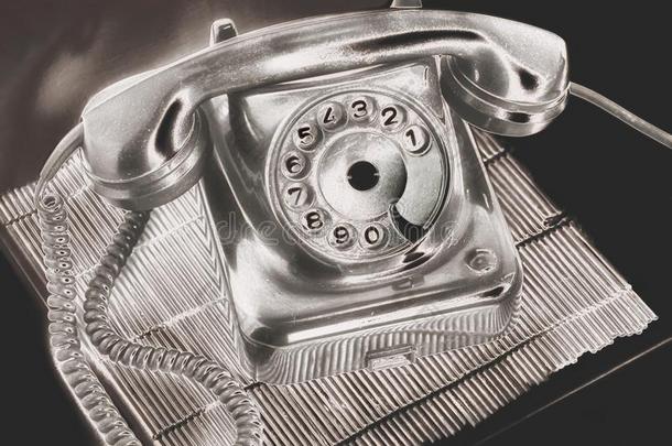 一古代的银日晷磁盘电话采用未来的process采用g向向