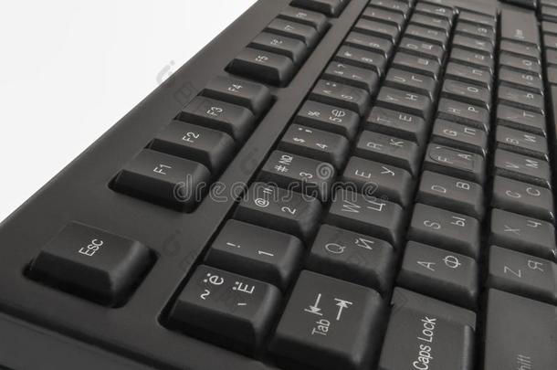 黑的计算机键盘采用透镜钥匙真实蒸发散热量