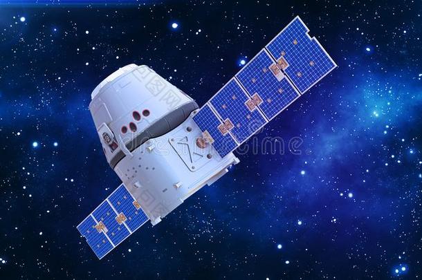 卫星采用空间,通讯卫星和胶囊和大音阶的第五音
