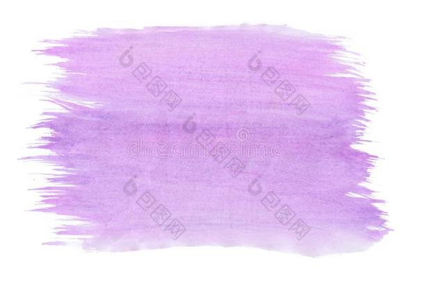 抽象的质地刷子墨水背景紫色的阿奎尔水彩