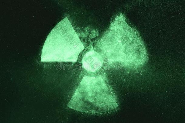 辐射符号,辐射象征.绿色的象征
