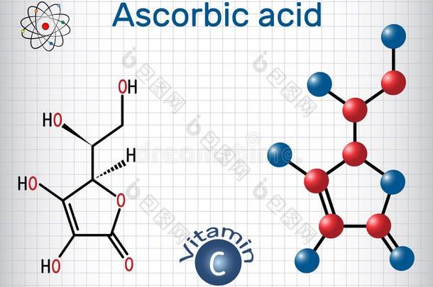 维生素英语字母表的第3个字母的酸味的维生素英语字母表的第3个字母.结构的化学的公式和摩尔