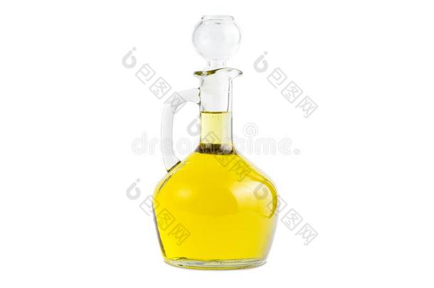 瓶子关于额外的处女橄榄油