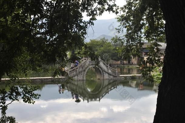 宏村村民采用安徽,Ch采用a-古代的桥