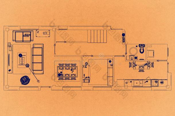现代的寓所设计-制动火箭建筑师蓝图