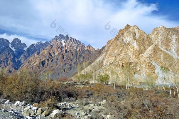 寒冷的山峰,喀拉昆仑山脉山范围,Punjab