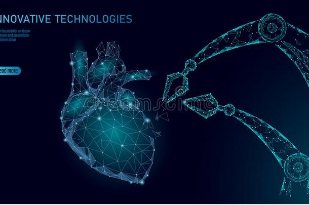 机器人的心外科学低的工艺学校.多角形的心病学外科学专业人员