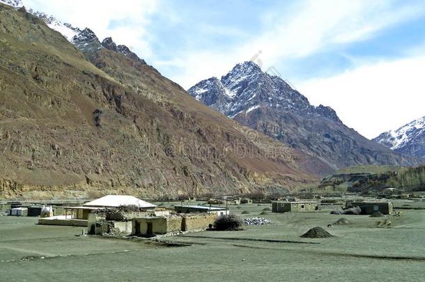 遥远的希姆沙尔村民,喀拉昆仑山脉,北方的Punjab