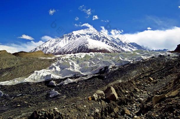 Yazghil冰河采用希姆沙尔山谷,喀拉昆仑山脉,北方的Punjab