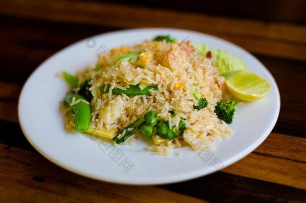 ThaiAirwaysInternational泰航国际海产食品蔬菜喝醉了的稻