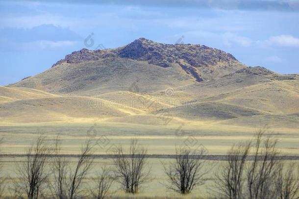 秋风景,干<strong>草原</strong>和山.大<strong>草原</strong>,<strong>草原</strong>,<strong>草原</strong>t.一