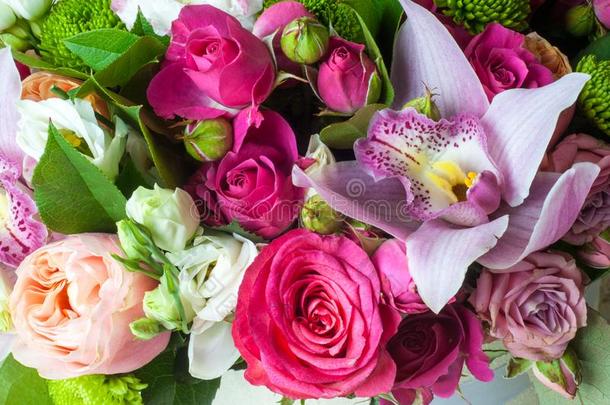 美丽的花束关于花准备好的为指已提到的人大的婚礼典礼