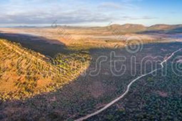 空气的全景画关于碎片类山.