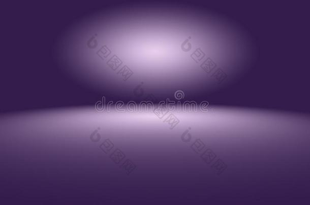 工作室背景观念-抽象的空的光梯度紫色的