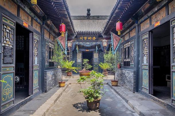 平遥古代的城市建筑学和装饰,<strong>山西</strong>,中国