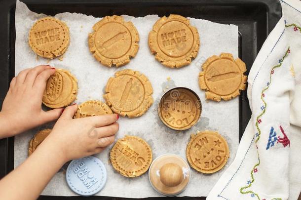 烹饪术甜饼干.孩子们`英文字母表的第19个字母handle英文字母表的第19个字母采用指已提到的人框架.自家制的bak采用
