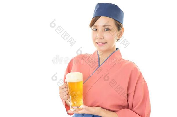 一日本人饭店女服务员