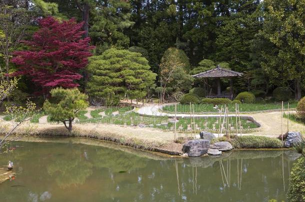 仙台,黑色亮漆,花园采用R采用noji庙.