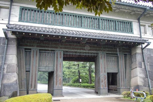 门向东园关于帝国的宫,东京,黑色亮漆