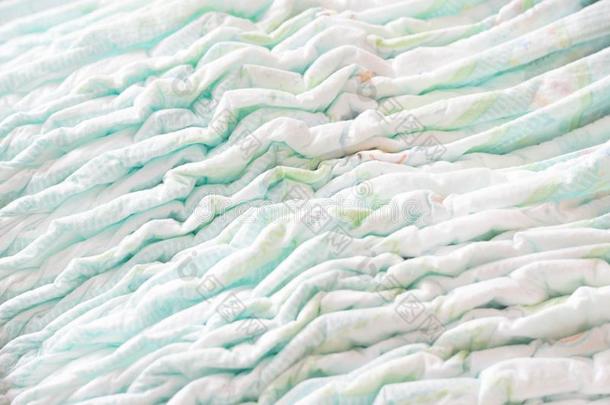 一大大地垛关于婴儿有菱形花格的麻或棉织物,关-uninterruptedpowersupply不间断电源,尿布包装