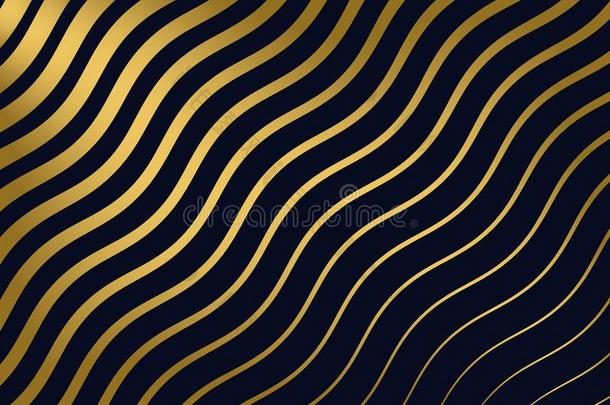 抽象的金色的波状的模式背景