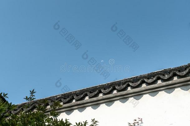 苏州花园古代的建筑物风景