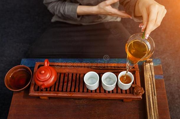 中国人茶水典礼是（be的三单形式完全的在旁边茶水<strong>硕士</strong>采用和<strong>服</strong>