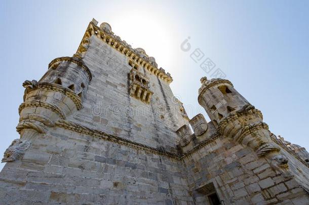 贝伦市塔采用里斯本,葡萄牙.