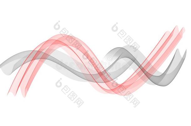 抽象的红色的背景布或液体波浪说明关于声音资<strong>源文件</strong>。