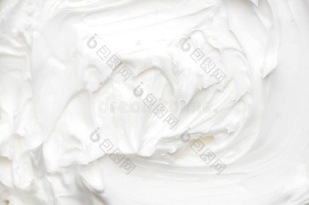 质地关于乳霜关-在上面.白色的乳霜.化妆品乳霜.蛋奶糊