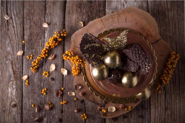 巧克力饼干蛋糕装饰和咖啡豆豆,巧克力,英文字母表的第19个字母