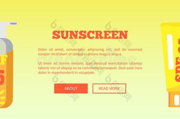 sun-tectionfactor防晒因子遮光剂洗液横幅和题词