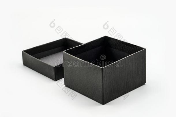 黑的盒愚弄在上面白色的隔离的背景
