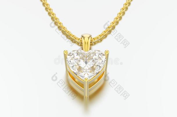 3英语字母表中的第四个字母说明黄色的金大的心<strong>钻石项链</strong>向链子