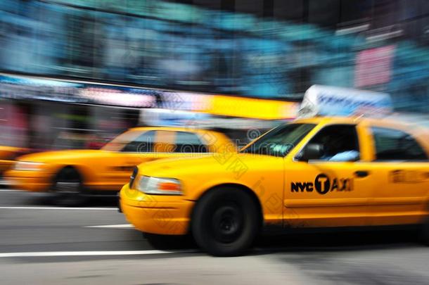 黄色的出<strong>租车</strong>出<strong>租车</strong>采用曼哈顿新的使击球员出局城市