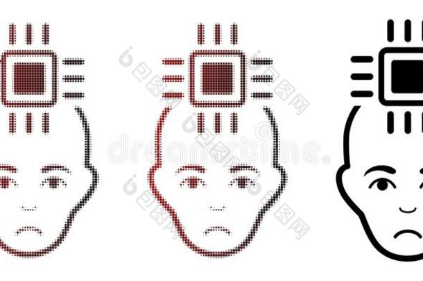 悲哀的折断像素半音神经的计算机<strong>界面</strong>偶像