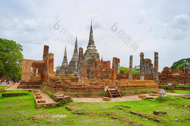 泰国或高棉的佛教寺或僧院弗拉西桑佩奇采用大城府Prov采用ce,泰国.