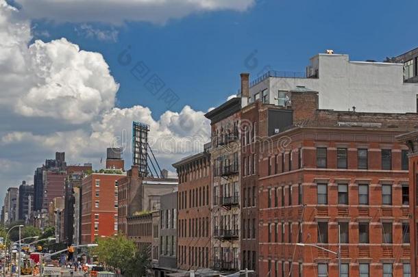 NewYorkCity纽约市肉类加工业地区城市风光照片云